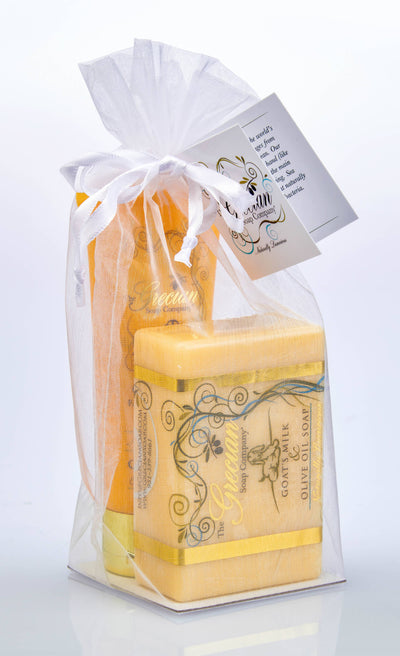 Goat Milk Relaxation Organic Soap and Lotion Gift Set: Almond