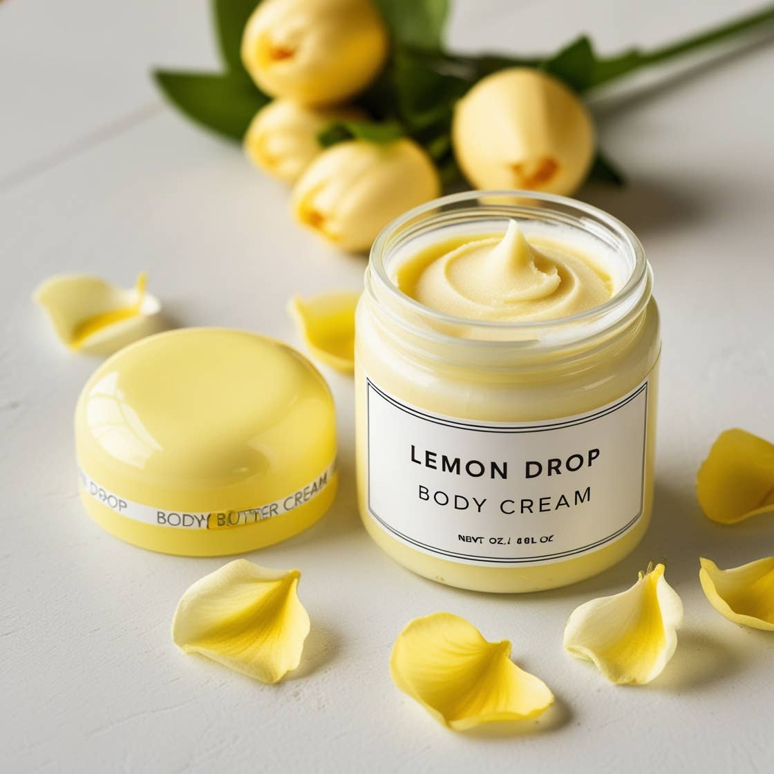 Lemon Drop Body Butter Cream - Luxurious Citrus Dream