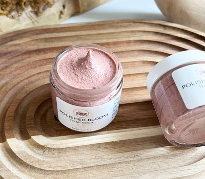 Polished Bloom Renew Facial Scrub – Exfoliation & Glow