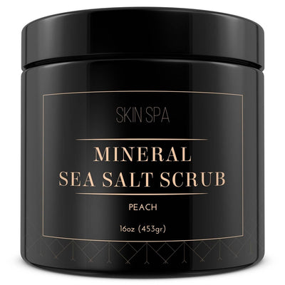 Mineral Sea Salt Scrub - Peach 16oz