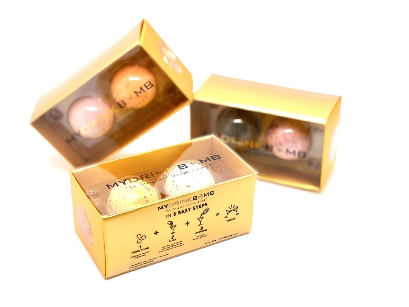 2 Pack Cocktail Drink Bomb™ Mix Pack: Bellini Blush/Mimosa Limited Time