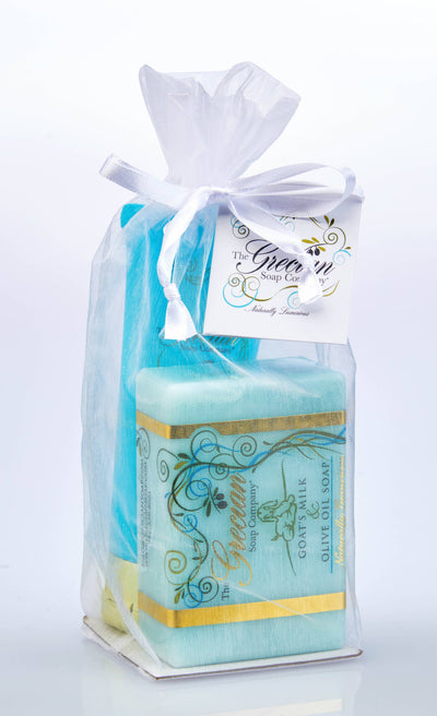 Goat Milk Relaxation Organic Soap and Lotion Gift Set: Almond