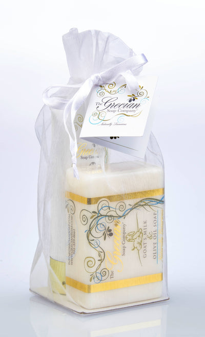 Goat Milk Relaxation Organic Soap and Lotion Gift Set: Almond