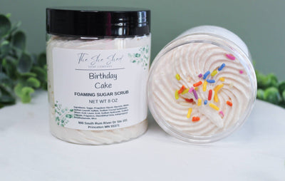 Foaming Sugar Scrub Birthday Cake 8 Oz
