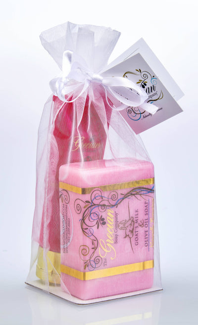 Goat Milk Relaxation Organic Soap and Lotion Gift Set: Almond
