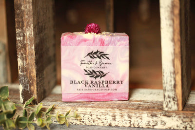 Black Raspberry Vanilla Soap, Luxury Shea Butter