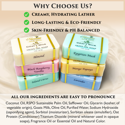 Goat Milk & Olive Oil Soap 6-Pack