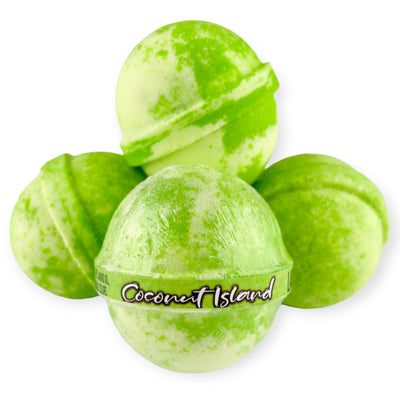 Box of 3 Bath Bomb Coconut Island