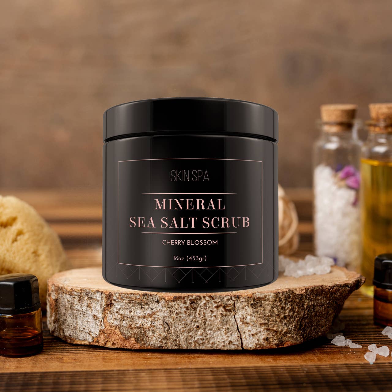 Mineral Sea Salt Scrub - Cherry Blossom 16oz