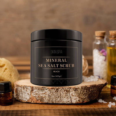 Mineral Sea Salt Scrub - Peach 16oz