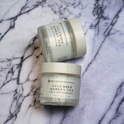 BEESWAX FACE MOISTURIZER: 2 oz / Cucumber & Green Tea