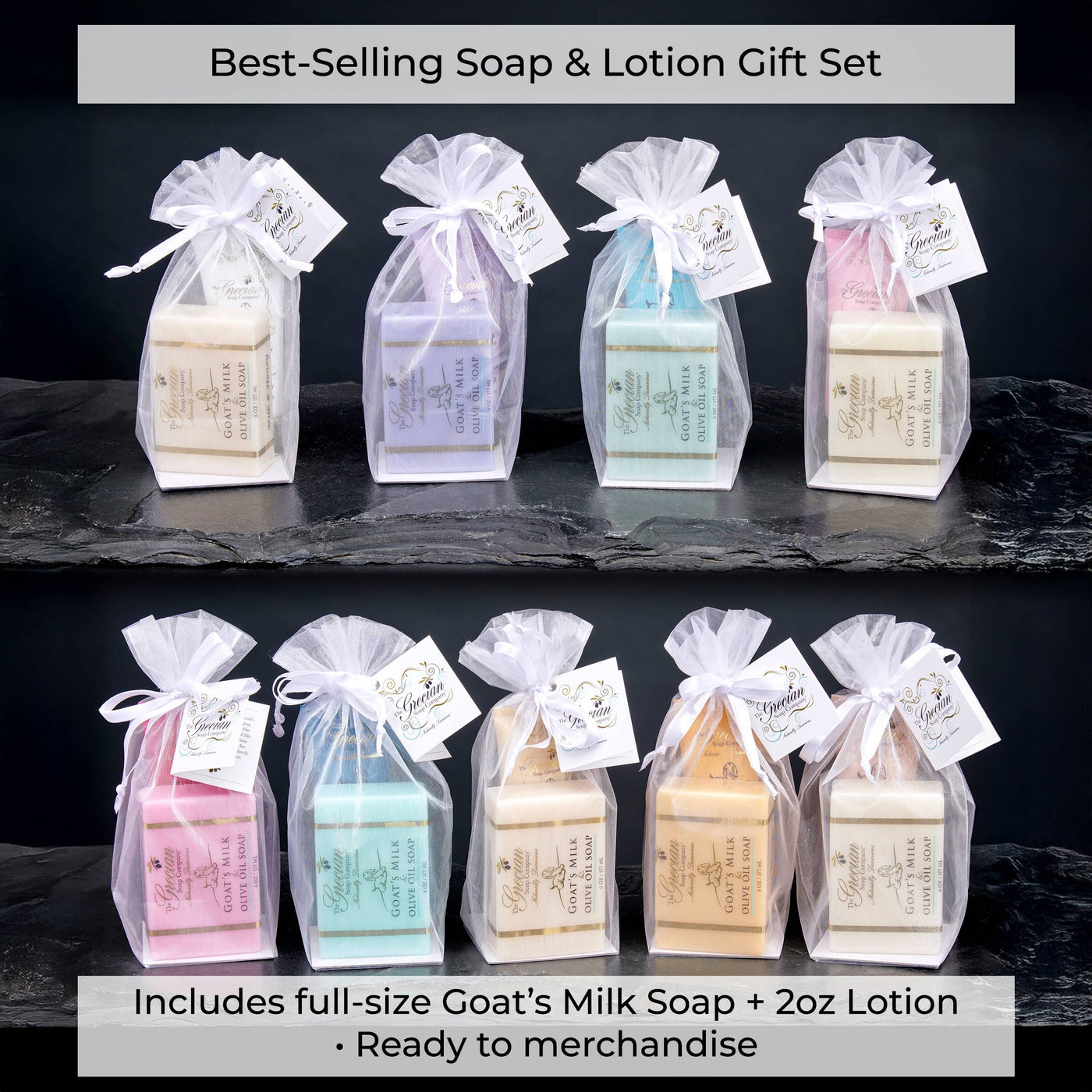 Goat Milk Relaxation Organic Soap and Lotion Gift Set: Almond
