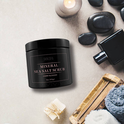 Mineral Sea Salt Scrub - Cherry Blossom 16oz