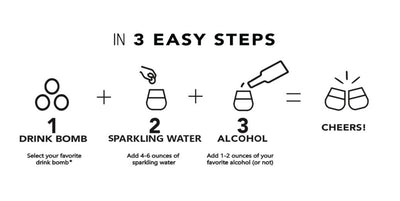 2 Pack Cocktail Drink Bomb™ Mix Pack: Bellini Blush/Mimosa Limited Time