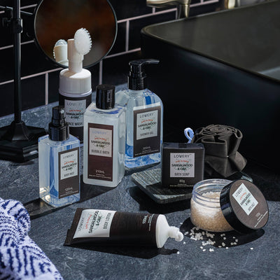 Luxury Spa Kit for Men, Sandalwood Oak Scented Bath Gift Set - JRose#