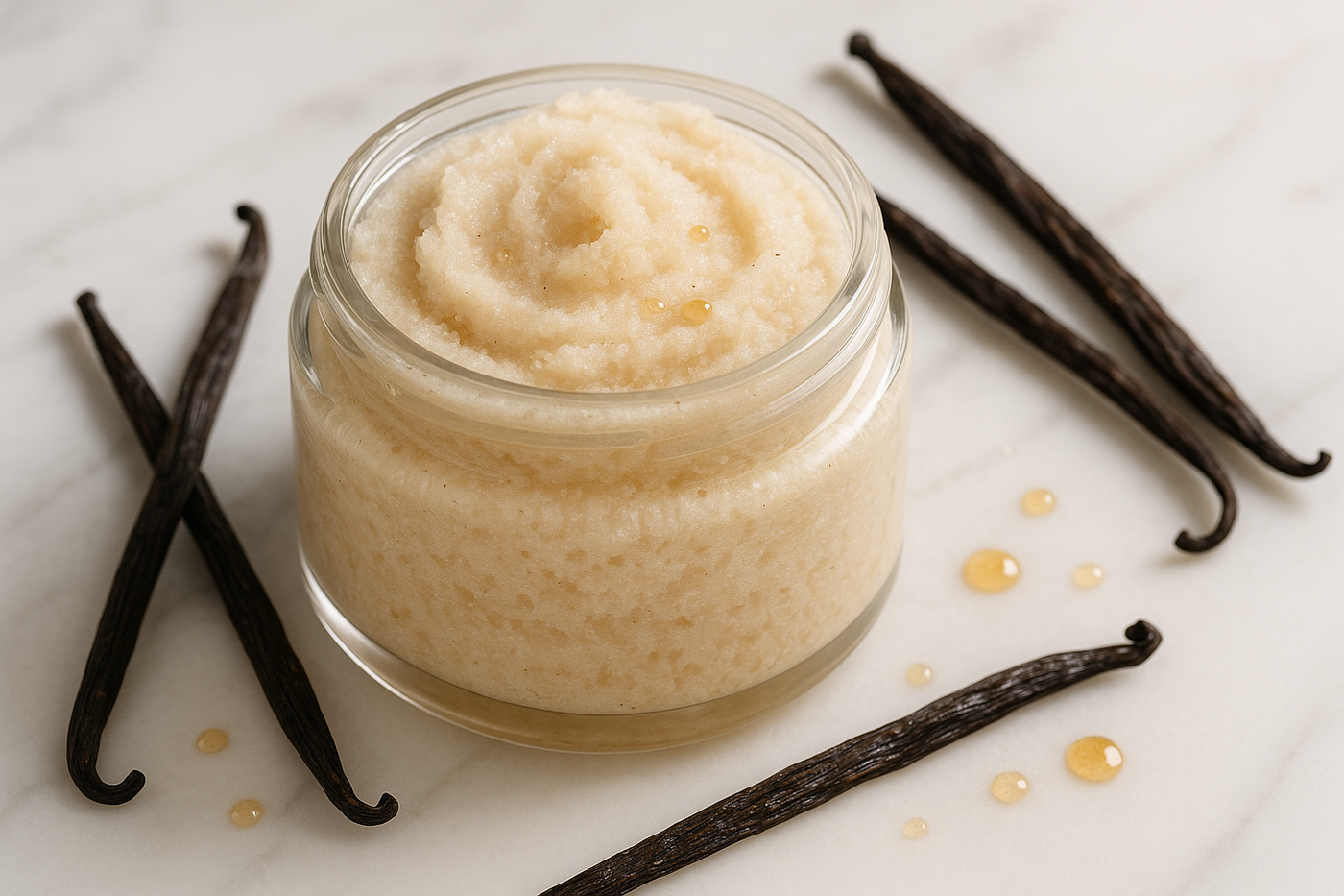 Vanilla sugar scrub